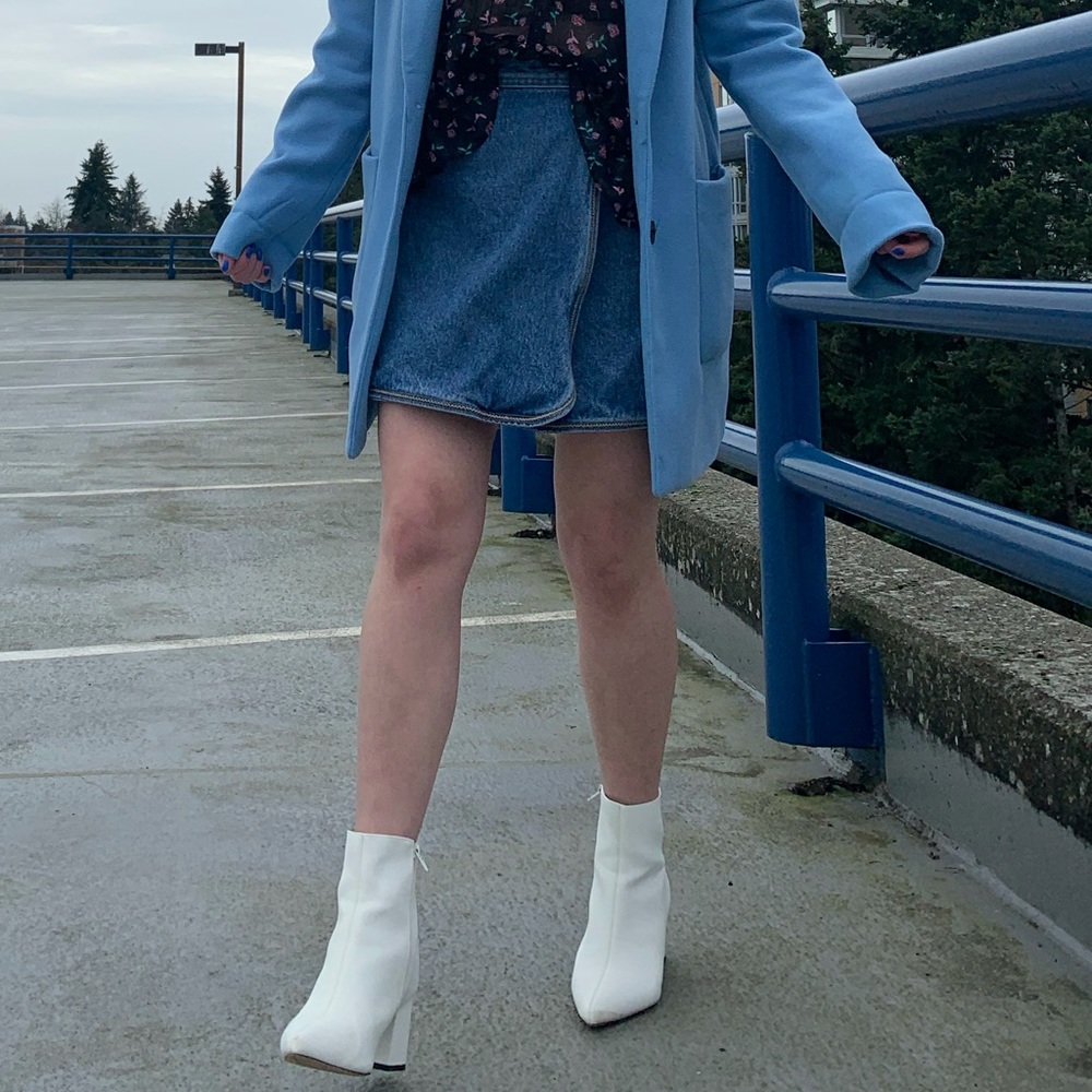 Vintage 90s denim miniskirt